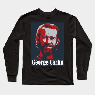 George Carlin 80s Long Sleeve T-Shirt